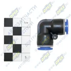 БАК.90210 Фитинг (угольник); трубка ф10/ф10мм (цанга); пвх БелАК