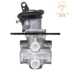 БАК.13508 Кран тормозной 2-х секционный; с рычагом (отл. располож. присоедин бобышек) БелАК