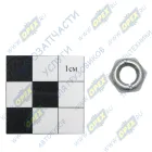 1/61041/11 Гайка DIN985 М8х1,25 h=10 К=12/13 самоконтрящаяся с нейлоновым кольцом БелЗАН