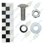 853020 Болт ГОСТ-7802 М12х30х1,25 Р=28; (полукруг. шляп., квадрат. подгол.) креп. бампера КамАЗ БелЗАН