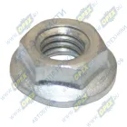 1/38318/01 Гайка ГОСТ-8918 М5х1 h=4 К=8/9 с зубчатым буртиком БелЗАН