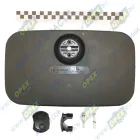 САКД.458201.080 Зеркало (ПВХ) основное сфера КАМАЗ,МАЗ без обогрева; [8](370x180) без обогрева БЕЛОГ