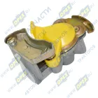 7493-3521114-00 Головка соединительная M16х1.5 - желтая; прицеп (без клапана) BPW (1970-2020), FRUEHAUF (1970-2020), IVECO Citelis (2005-2020), KRONE (1970-2020), K?G; (7493) БЕЛОМО