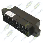 БП-2 Блок предохранителей (L=130Х30Х47 19 контактов; ( ножевого типа:5х15А+1х7.5А) БЕЛТИЗ