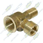 402932-01 Фитинг (Угольник) Т-образный; Рнаруж=М16х1,5/М22х1,5/ Рвнутр=М22х1,5; тормозной камеры под штуцер ВИПРА