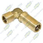 379755-01 Фитинг (угольник); Рнаруж=М22х1,5/М22х1,5; L=46х73 шланга нагнетательного компрессора ВИПРА