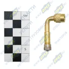 3302-3116010 Удлинитель вентиля колеса заднего ГАЗ-3302,Газель; трубка (латунь) ф7 L=95 Г=М8х0,8/Ш=М8х0,8 К=9 с колпач. задн.колеса ГАЗ-3302 (105х11х10) ГАЗ