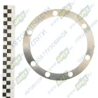 33104-2402046 Прокладка (сталь) ф140х180х0,2; 7отв.ф13, регулировочная муфты подшипника заднего моста ГАЗ-33104,Валдай ГАЗ