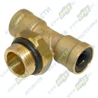 941212-М22Х1.5 Фитинг (тройник) Т-образный; трубка ф12мм/ Рнаруж=М22х1,5/ трубка ф12мм BPW (1970-2021); (цанга) ГАЗон Некст ГАЗ