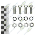 2217-2200800 Болт ГОСТ-7798 М10х25х1 Р=18 К=14; (4шт комплект) в сборе с гайкой и гровером ГАЗ