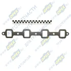 13-1008027 Прокладка (м/асбест) ф43х450, 5отвф11, 4отв33х41выпуск.трубы(коллектора) ГАЗ-3307,53,3308,66 (80х30х1) ГБЦ