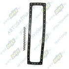 МО4У.13.118 Прокладка прямоуг. 180х700; 38отв.ф7, бака радиатора М04У.13.118, Т-4,ДТ-75 ГБЦ