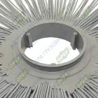 ДЩ120х550-БП Диск щеточный ф120х550 беспроставочный /полипропилен/; 50/50,серо-зеленый Гепард