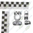 Клемма_К2 (под зажим) Клемма АКБ (комплект 2шт) под зажим; свинец, L=58х29 h=18 под клемму ф16 К-2 ДонАвтоПрибор