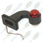 ГФ3.6-00 Фонарь габаритный (красно-белый) ф60 высота L=125 угол 90 градусов; Б/Л Евросвет