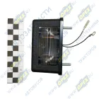 ЕС 12.02 Фонарь освещения номерного знака 12В; б/л черн.пластик Евросвет