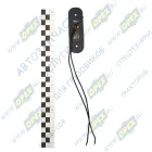 ГФ22 LED К Фонарь габаритный красный 84х24 светодиод; (перед. задн. габариты,освещение подножки,салона) Евросвет