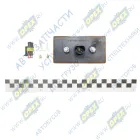 ГФМ6.3731 Фонарь габаритный оранжевый 12/24V овальный разъем АМР (светодиод) Евросвет