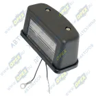 ЕС 12.02 Фонарь освещения номерного знака 12В; б/л черн.пластик Евросвет