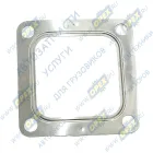 719-38-09 Прокладка (сталь) квдрат. 111х111 внутр. 77х77 4 отв. ф12 турбокомпрессора КАМАЗ-54901 КАМАЗ-УВК