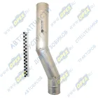 5308-1170124 Патрубок (алюм.) кривой (2 изг.) ф70х76 L=550 интеркуллера Камаз-4308 КАМАЗ-УВК