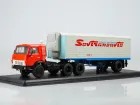 777.SSM7064 Игрушка - Масштабная Модель; КАМАЗ-54112 с полуприцепом Alka N12CH Sovtransavto КАМАЗ-УВК
