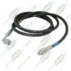 6460-5009053 Трубка ПВХ Ф7 L=1400 Г=М12/Г=М12 К=14 фит 90гр ВД подъема кабины КАМАЗ (Полиамид) КАМАЗ-УВК