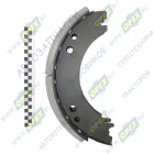 53212-3501090 Колодка тормозная L=425 s=140 (расточенная) без уха; безасбестовые накладки КАМАЗ-УВК