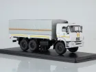 777.SSM1315 Игрушка - Масштабная Модель; КАМАЗ-43118 бортовой с тентом, МЧС КАМАЗ-УВК