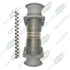 000.4859.150.000 Рукав глушителя (металлорукав) L=360 ф80 2 квадр.фланца по 4отв. ф10 Евро-2,3; (нержавейка) КАМАЗ-УВК