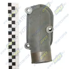 740.11-1303130 Патрубок (чугун) ф60; L=152; h=85; 3отв.ф8 водяной коробки Евро-2 КАМАЗ-УВК