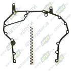 740.1002314-10М Прокладка С/Ф; 9отв.ф13/6отв.ф11, задней крышки двигателя Камаз; (металл) ЕВРО-4,5 КАМАЗ-УВК