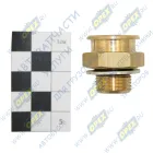 657-М1816-000 Фитинг Штуцер топливный быстросъемный 180° (под трубку ф18); М18*16 латунь КАМАЗ-УВК