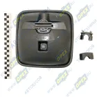 САКД458201.030-01 Зеркало (ПВХ) боковое КАМАЗ,МАЗ широкоугольное сферическое без обогрева (227х227х83) КАМАЗ-УВК