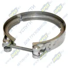 ХV-108-00.00.000 Хомут турбокомпрессора V-образный зажим, ф104-112, INOX Cursor Stralis КАМАЗ-УВК