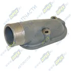 740.11-1303130 Патрубок (чугун) ф60; L=152; h=85; 3отв.ф8 водяной коробки Евро-2 КАМАЗ-УВК