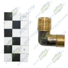 864857 Фитинг (угольник); Рнаруж=М16х1,5/М16х1,5; L=32х34 топливозаб. резьба конич КАМАЗ