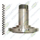 4310-2304085 Цапфа dпосад=255 14отв.ф12 +2отв.ф12х1,25 +4отв.ф8х1,25 L=230 dвала=90 Р=М85х2 ,подкачка слева; штуцер подвода в сальник КАМАЗ