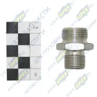 7408.3509270 Фитинг (штуцер) прямой; Рнаруж=М18х1,5/М22х1,5; К=27 L=33 КАМАЗ