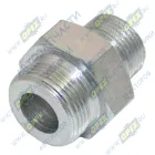 53205-3509420 Фитинг Штуцер Рнаруж=М22х1,5/М27х1,5 К=32 L=40 прямой/прямой на пневмосистему компрессора КАМАЗ