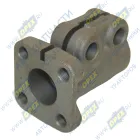 14.1703296 Фланец квадрат. 55х55; Рвнутр=М24х2; h=75; 4отв.ф12/4отв.М10х1,25 КПП тяги промежуточной КАМАЗ