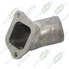 5320-1303058 Патрубок отводящий радиатора силумин L=160 ф70/фланец 2отв.ф10 ,без отвода КАМАЗ