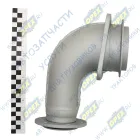 54115-1203011-91 Патрубок приемный L=320 квадр.флан.4отв/кругл.фл 6отв. к ТКР Schwitzer КАМАЗ