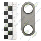 161.1721208 Шайба (сталь) L=83х33; 2отв.ф20, С/И замковая фланца водила демультипликатора КПП КАМАЗ КАМАЗ