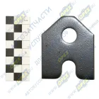 5320-2902545-10 Вкладыш (сталь) 65х76 h=8 ; 2отв.ф16 (сухарь) задн.кронштейна пер.рессоры КАМАЗ