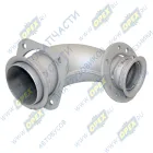 54115-1203010-04 Патрубок ф65/ф90 L1=162 L2=155 квадр.флан.4отв/кругл.фл 8отв.,приемный КАМАЗ-ЕВРО; 6 шпилек, аналог 54115-1203010-30) КАМАЗ