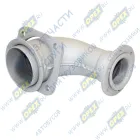 54115-1203011-91 Патрубок приемный L=320 квадр.флан.4отв/кругл.фл 6отв. к ТКР Schwitzer КАМАЗ