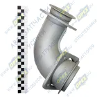 54115-1203010-20 Патрубок ф65/ф90 L1=178 L2=120 квадр.флан.4отв/кругл.фл 8отв.,приемный КАМАЗ-ЕВРО; 8 шпилек КАМАЗ