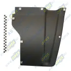 5320-8403274 Щиток (металл) L=410х365 грязевой подножки правый СБ; в сборе (с гайкодержателями) КАМАЗ