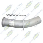 6520-1203015 Труба выпускная L=570 ф120 квадрат.фланец КАМАЗ